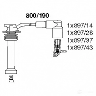 Высоковольтные провода зажигания BREMI 4017534115977 AQX HCP 800/190 Ford Mondeo 2 (GD, BNP) Универсал 1.6 i 90 л.с. 1996 – 2000