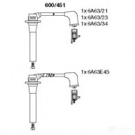 Высоковольтные провода зажигания BREMI 4017534152538 Mazda 323 (BJ) 6 Хэтчбек 1.9 16V (BJ14) 114 л.с. 1998 – 2001 81L60 C 600/451