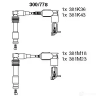 Высоковольтные провода зажигания BREMI Opel Astra (G) 2 1998 – 2004 300/778 4017534101376 OZ0 9QD