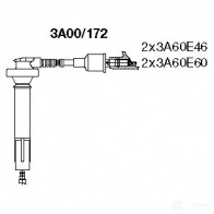 Высоковольтные провода зажигания BREMI 4017534169062 3A00/172 LV2 Q7 Subaru Forester (SF) 1 Кроссовер 2.0 AWD (SF5) 125 л.с. 1998 – 2002