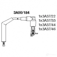 Высоковольтные провода зажигания BREMI 3A00/184 4017534172635 Ford Fiesta 5 (CBK, JH, JD) Хэтчбек 1.3 60 л.с. 2001 – 2008 5 36Y9R4