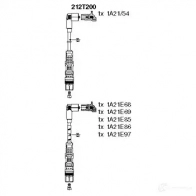 Высоковольтные провода зажигания BREMI 4017534138976 212T200 G1O 73X8 Volkswagen Sharan (7M6, 8, 9) 1 Минивэн 2.8 VR6 Syncro 174 л.с. 1996 – 2000