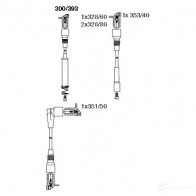 Высоковольтные провода зажигания BREMI 300/393 Opel Astra (F) 1 Кабриолет 2.0 i 115 л.с. 1993 – 1994 4017534002550 RNQ 1O