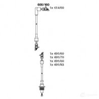 Высоковольтные провода зажигания BREMI 600/160 Q03VA R 564340 4017534076865