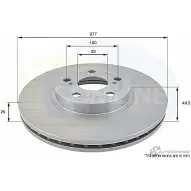 Тормозной диск COMLINE ADC01109V WX1BA I Toyota Avensis