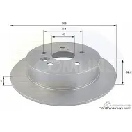 Тормозной диск COMLINE ADC01121 Toyota RAV4 (XA10) 1 Кроссовер 2д 2.0 4WD (SxA11) 129 л.с. 1997 – 2000 81LNH G