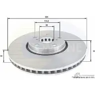 Тормозной диск COMLINE 7 GURXC ADC01125V Lexus IS (XE30) 3 Седан