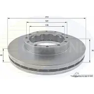 Тормозной диск COMLINE ADC0384V 2914159 WEM 3S0