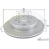 Тормозной диск COMLINE ADC0458V Mazda CX-7 (ER) 1 Кроссовер 2.3 MZR DISI Turbo 238 л.с. 2007 – 2013 N 2ONP