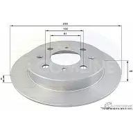 Тормозной диск COMLINE 2914241 ADC0510 OD3X JE