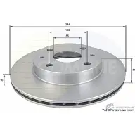 Тормозной диск COMLINE ADC0612V SRD9B 47 Toyota Duet