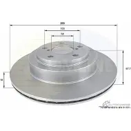 Тормозной диск COMLINE Subaru Forester (SH) 3 2009 – 2012 ADC0820V IKM QJ0