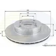 Тормозной диск COMLINE ADC0916V 2914366 3FL XUX