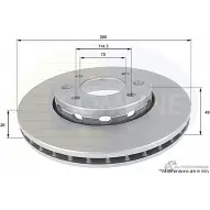 Тормозной диск COMLINE HRKW0N P ADC1046V 2914429