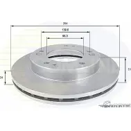 Тормозной диск COMLINE V3GG P90 2914431 ADC1049V