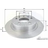 Тормозной диск COMLINE ADC1128 Opel Omega (B) 2 Универсал 2.5 V6 (F35) 170 л.с. 1994 – 2000 2 BXTE