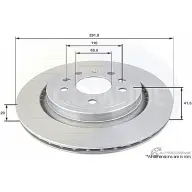 Тормозной диск COMLINE ADC1136V 4GKQVN U Saab 9-3 (YS3F) 2 Седан 2.8 Turbo V6 xWD 280 л.с. 2008 – 2011