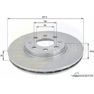 Тормозной диск COMLINE Opel Corsa (D) 4 Хэтчбек 1.2 LPG (L08. L68) 83 л.с. 2011 – 2014 ADC1138V Z6 0C4G