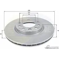 Тормозной диск COMLINE ADC1139V MQO 7B 2914515