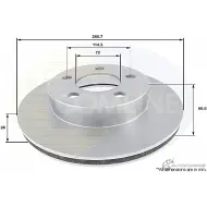 Тормозной диск COMLINE ADC1230V Ford Explorer 4 (U251) 2006 – 2010 FOJM 81