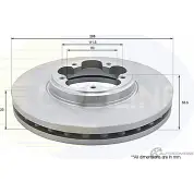 Тормозной диск COMLINE V3 1562 ADC1250V 2914591