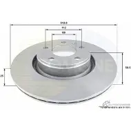 Тормозной диск COMLINE ADC1470V Audi A6 (C6) 3 Универсал 3.0 218 л.с. 2005 – 2006 BS FEM