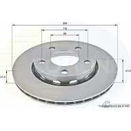 Тормозной диск COMLINE ZEK 5N ADC1489V Audi A4 (B5) 1 Универсал 2.8 Quattro 193 л.с. 1996 – 2001