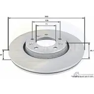 Тормозной диск COMLINE FBJ5M I 2914836 ADC1580V