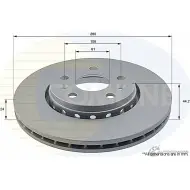 Тормозной диск COMLINE ADC1593V W5A0P WP Mercedes Citan