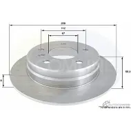 Тормозной диск COMLINE ADC1622 CAM0 I Mercedes A-Class (W168) 1 Хэтчбек 1.7 A 170 CDI (1609. 1609) 95 л.с. 2001 – 2004