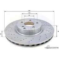 Тормозной диск COMLINE ADC1659V 2914910 R1 PIPO