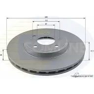 Тормозной диск COMLINE ADC1673V Mercedes CLA (X117) 1 Универсал N1AS ICE