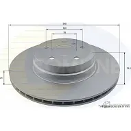 Тормозной диск COMLINE ADC1757V 03 G6PWW Bmw X5 (F15) 3 Внедорожник 4.4 M 575 л.с. 2014 – 2024