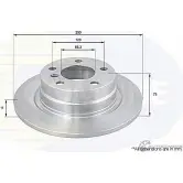 Тормозной диск COMLINE ADC1778 Bmw 1 F20 Хэтчбек 3 д 2.0 120 d 200 л.с. 2011 – 2024 I Y3YY5C