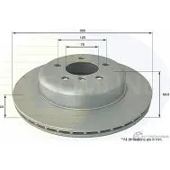 Тормозной диск COMLINE Bmw 5 (F11) 6 Универсал 2.0 520 i 184 л.с. 2010 – 2025 ADC1782V RYJ5 4