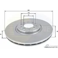 Тормозной диск COMLINE GG 1VCU ADC1827V Jeep Cherokee (KL) 5 Внедорожник 2.4 4x4 177 л.с. 2013 – 2024