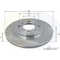 Тормозной диск COMLINE HJ04 U ADC2402V 2915130