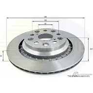 Тормозной диск COMLINE 30I CF Lexus LS (XF40) 4 Седан 4.6 460 (USF40) 388 л.с. 2012 – 2024 ADC2506V