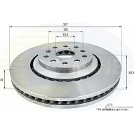 Тормозной диск COMLINE ADC2511V Lexus LS (XF40) 4 Седан 4.6 460 (USF40) 388 л.с. 2012 – 2024 V LDFEA