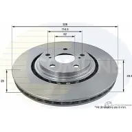 Тормозной диск COMLINE ADC2515V MBA6F J 2915165