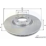 Тормозной диск COMLINE 2915196 ADC2711V J8LA 6VL