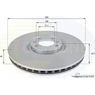 Тормозной диск COMLINE 2915200 P E5A8 ADC2715V