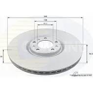 Тормозной диск COMLINE L DLYO ADC2716V Peugeot RCZ 1 (PF2) 2010 – 2015
