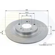 Тормозной диск COMLINE ADC2732 1B 5G6L Mitsubishi Outlander 3 (GG, GF) 2012 – 2020