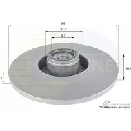 Тормозной диск COMLINE ADC3024 Renault Laguna (KT) 3 Универсал 2.0 16V Turbo 170 л.с. 2007 – 2015 G9 3SC2E