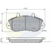 Тормозные колодки дисковые, комплект COMLINE 2916953 CBP01021 88EI9L 2 3302