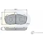 Тормозные колодки дисковые, комплект COMLINE 209 04 2916969 WABL4 CBP01066
