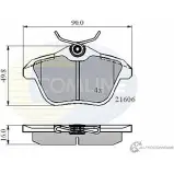 Тормозные колодки дисковые, комплект COMLINE CBP01095 216 06 PU9ISL 2916982