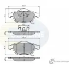 Тормозные колодки дисковые, комплект COMLINE Renault Laguna (KG) 2 Универсал 2.0 16V (KG00. KG0K. KG0W. KG0P) 133 л.с. 2004 – 2007 23245, 23248 MV5GHY CBP01116