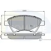 Тормозные колодки дисковые, комплект COMLINE 2393 0 1GOVZ CBP01160 2917016